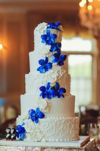 Sapphire wedding cake 1