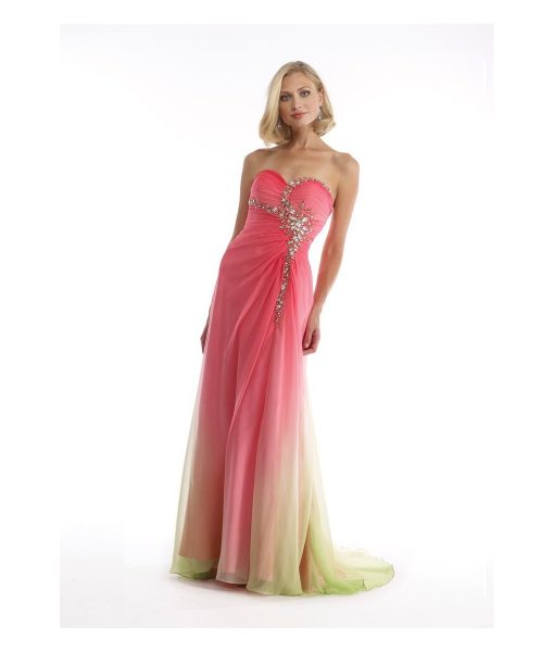 morrell-maxie-coral-and-lime-ombre-chiffon-dress