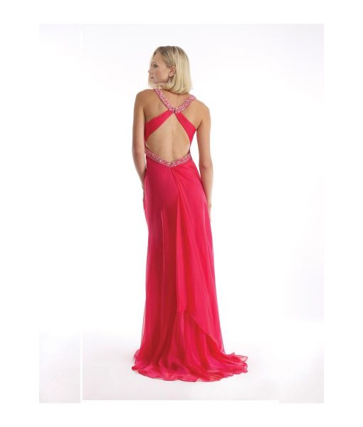 morrell-maxie-iridescent-coral-chiffon-backless-dress (1)