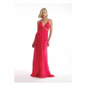 morrell-maxie-iridescent-coral-chiffon-backless-dress