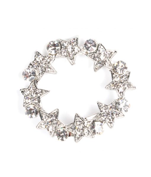 stars crystal brooch