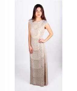 Lace and Beads Teardrop Maxi front