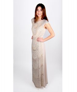 Lace and Beads Teardrop Maxi front3