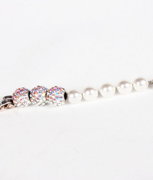Otazu pearl and AB Swarovski long necklace