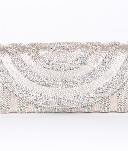 Alila Silver Crystal Clutch Bag