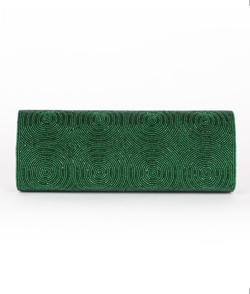 Alila Green Crystal Clutch Bag