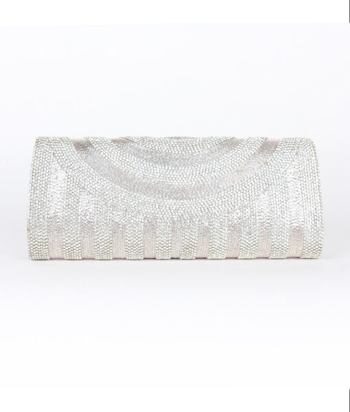 Alila Silver Crystal Clutch Bag