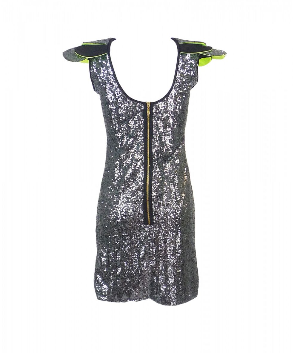 2wins-grey-sequin-layered-shoulder-dress