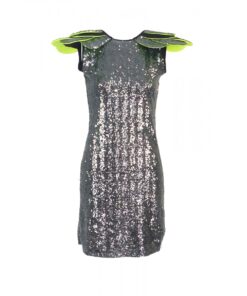 2wins-grey-sequin-layered-shoulder-dress