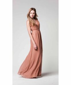 Paper Crown Clementine Dress in Pink Nude