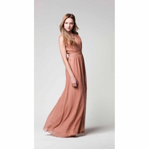 Paper Crown Clementine Dress in Pink Nude