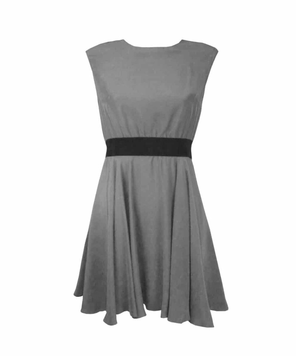 Alternative view of Paper Crown Emma Dress in Grey
