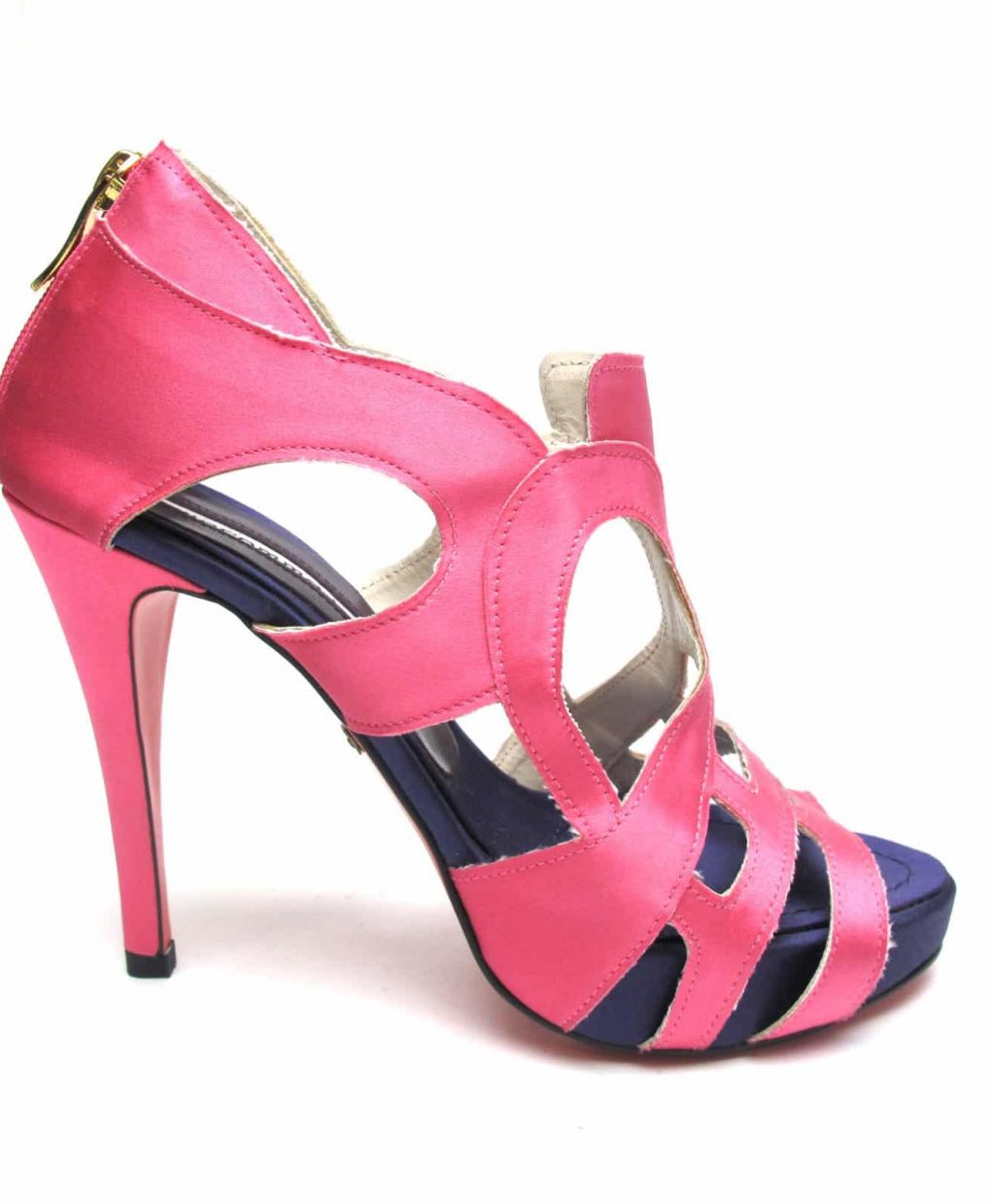 Suecomma Bonnie Pink & Purple Cutout Heels