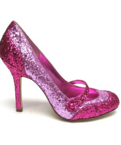 Tsuru Fuschia and pink glittered Mary-Janes