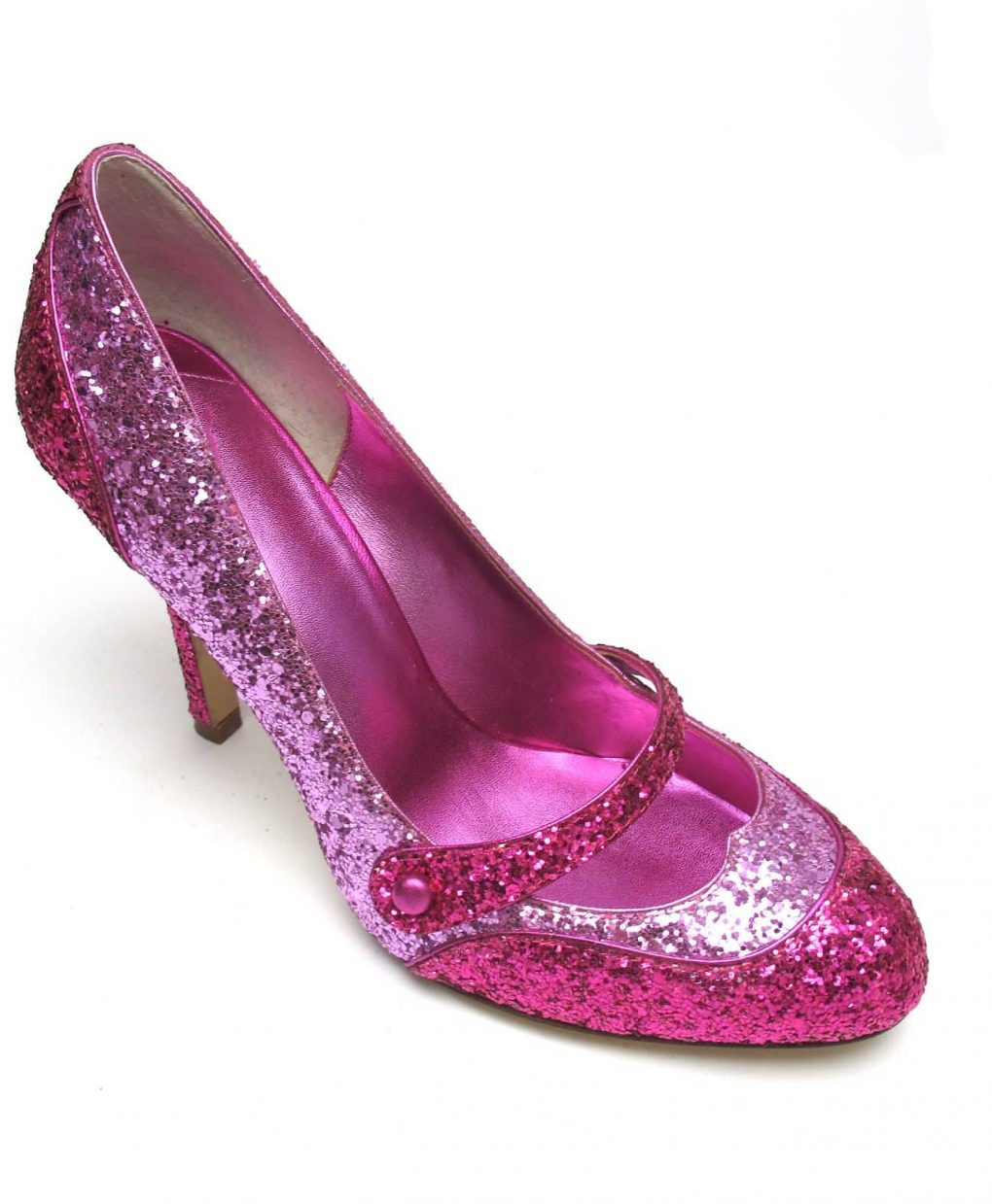 Tsuru Fuchsia and Pink Glitter Mary-Janes - Alila