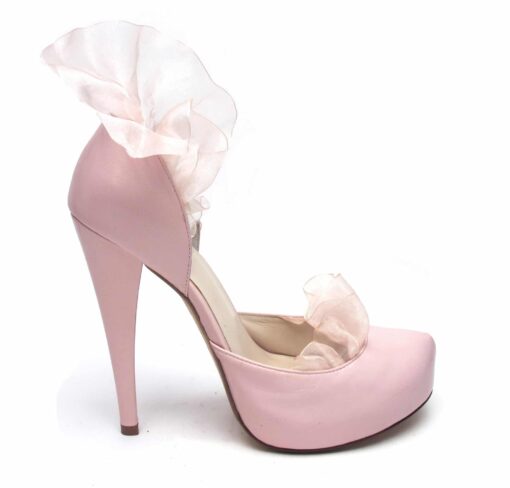 Tsuru "Carrie" Organza Ruffle Heels