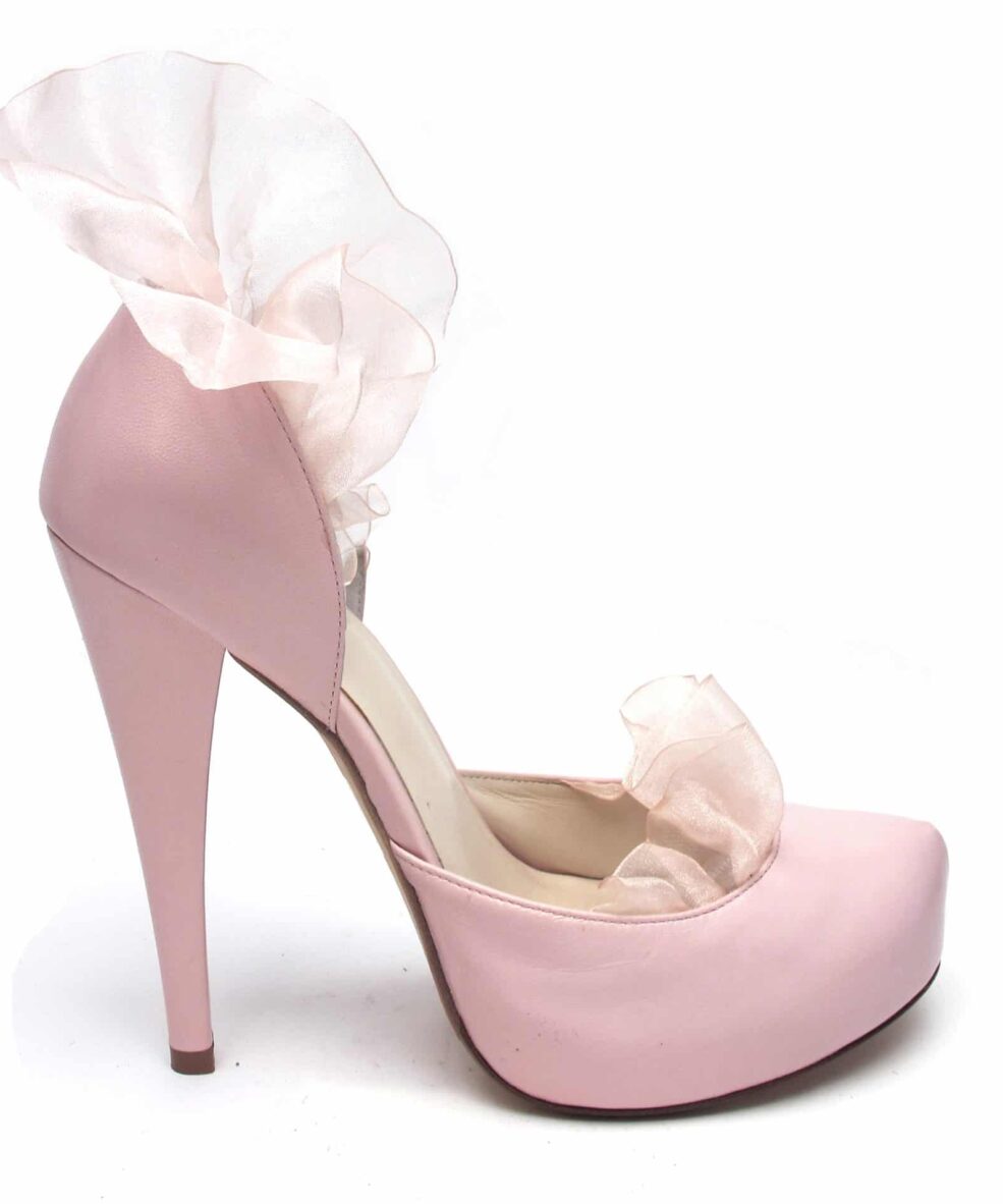 Tsuru "Carrie" Organza Ruffle Heels