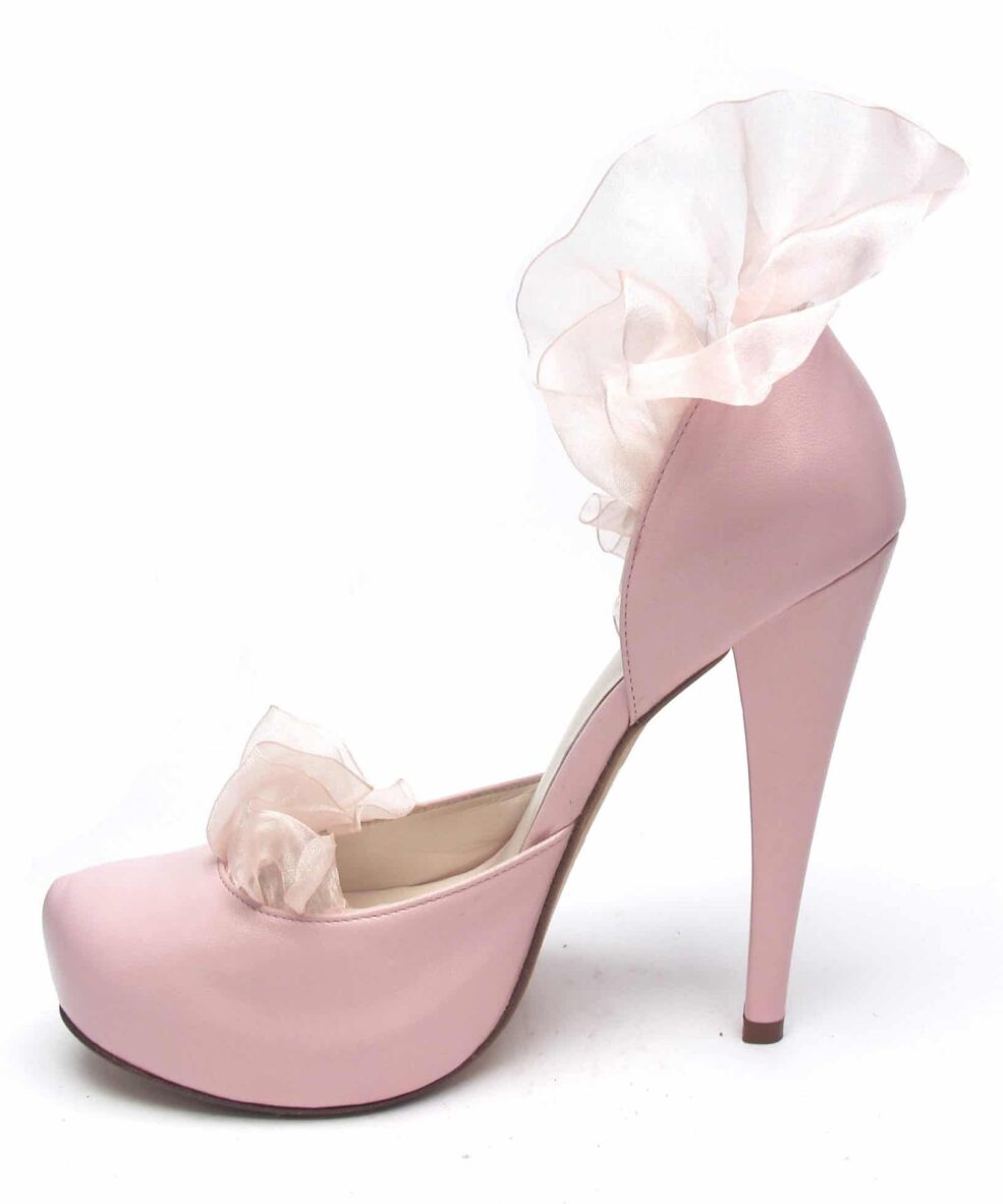 Tsuru "Carrie" Organza Ruffle Heels
