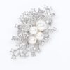 Pearl leaf brooch