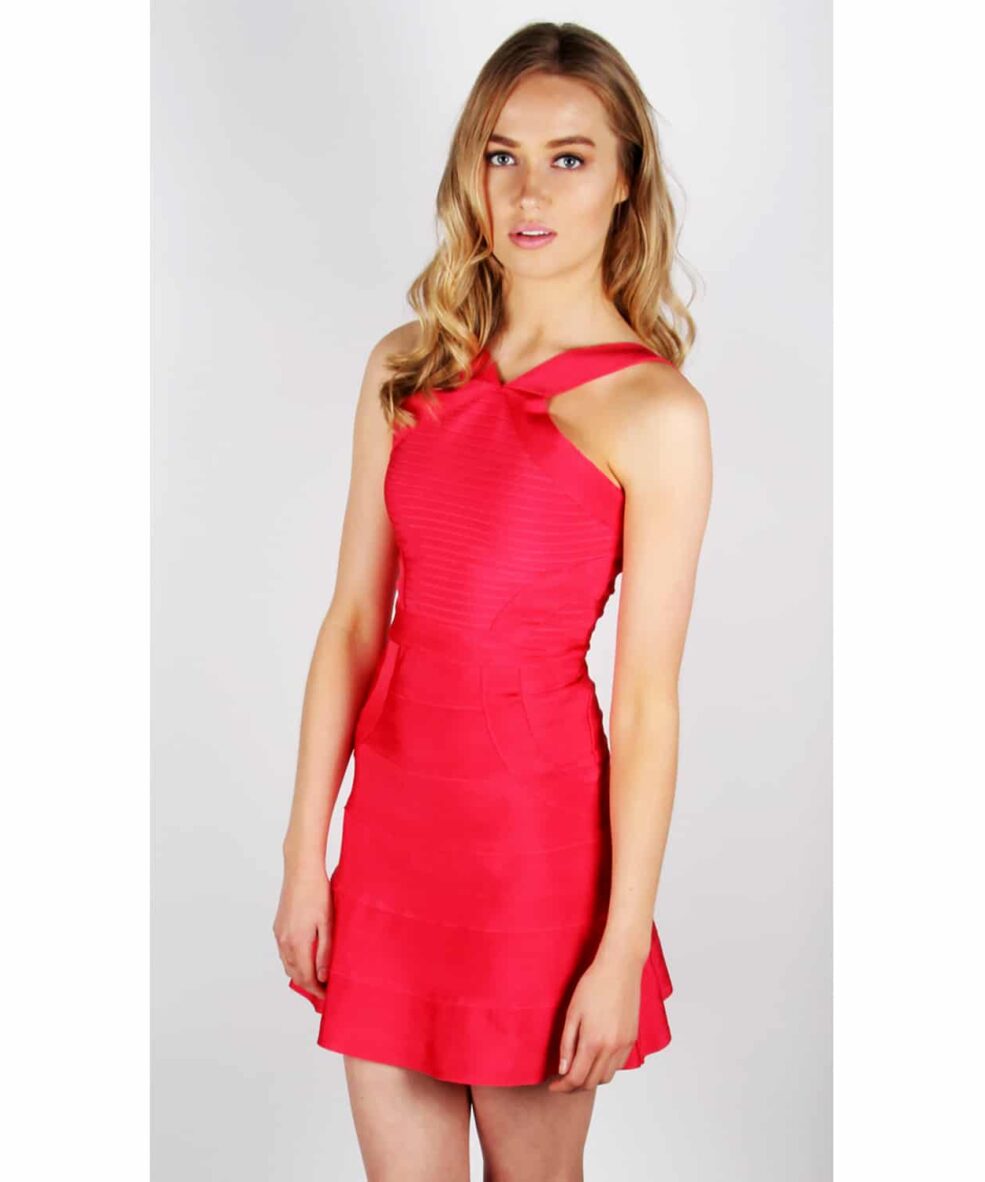 Alila Red Bodycon Dress By Wow Couture.