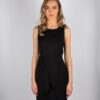 Alila black tailored wrap dress