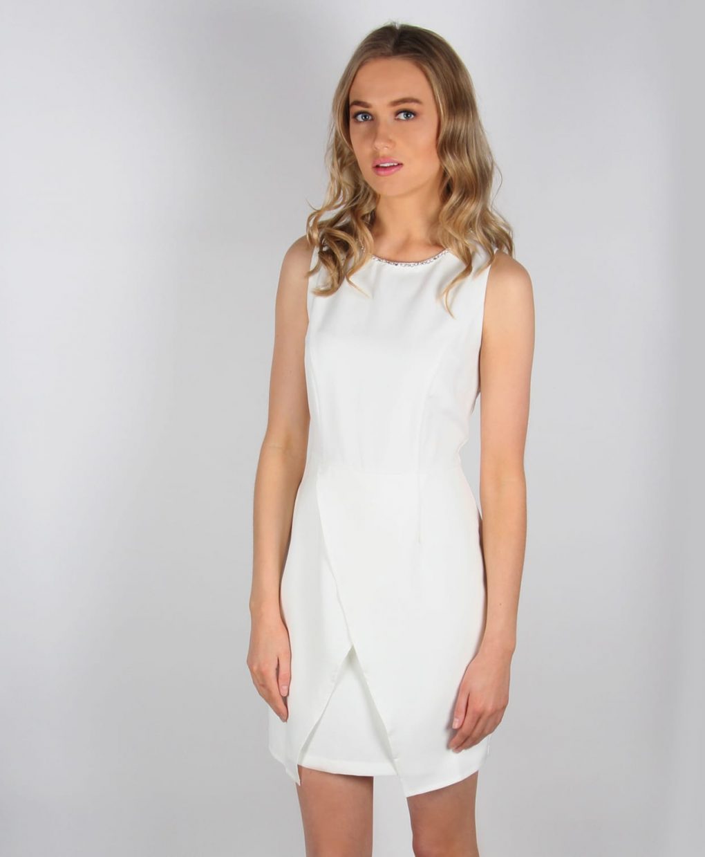 Alila white tailored wrap dress.