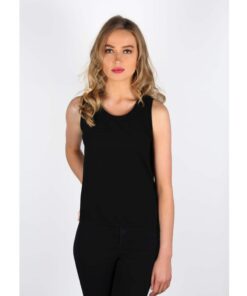 black pleated