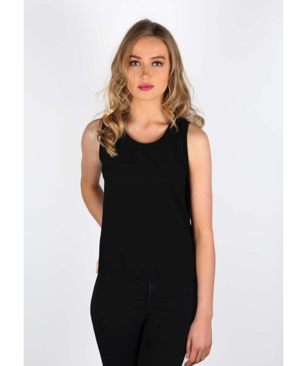 black pleated