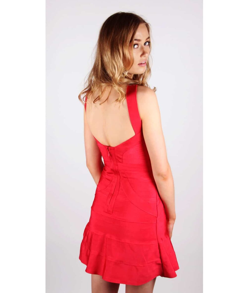 Alila Red Bodycon Dress By Wow Couture