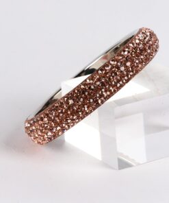 Peach Crystal Bangle