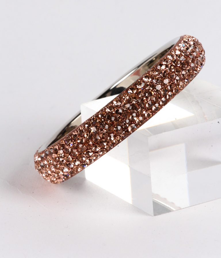 Peach Crystal Bangle