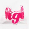 Funky Bling Pink Angel Cuff
