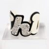 Funky Bling White Chic Cuff