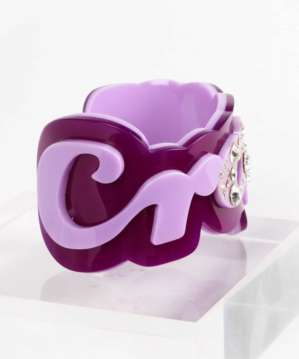 Funky Bling Crazy Purple Cuff