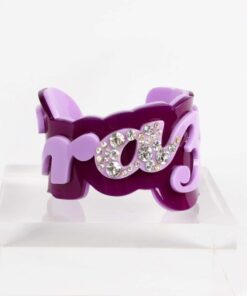 Funky Bling Crazy Purple Cuff