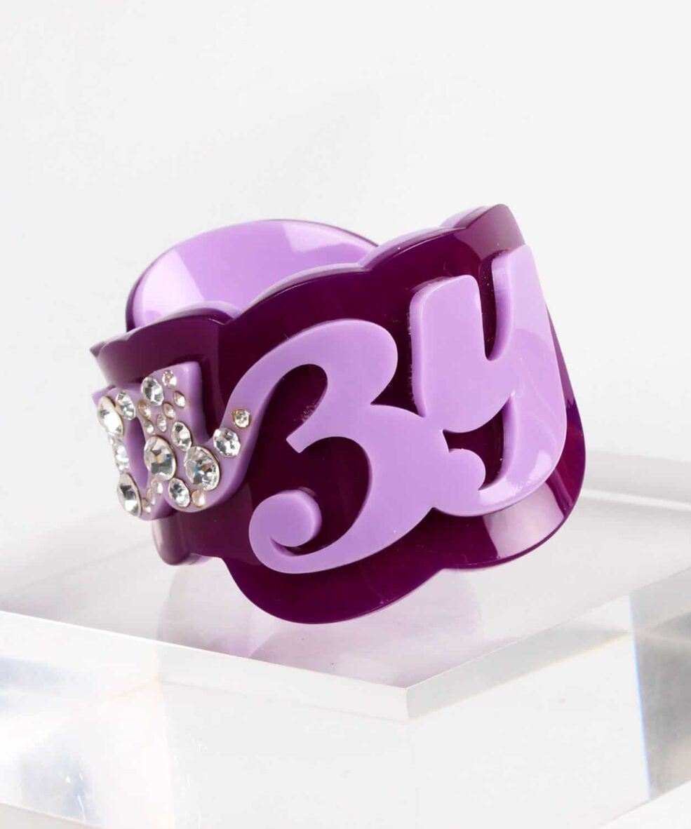 Funky Bling Crazy Purple Cuff