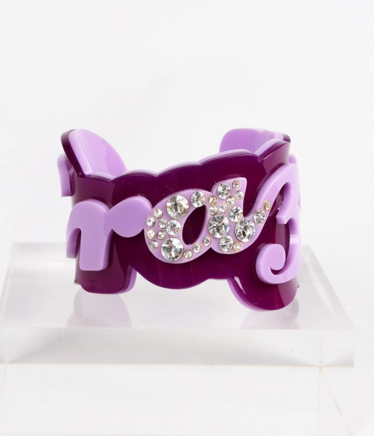 Funky Bling Crazy Purple Cuff