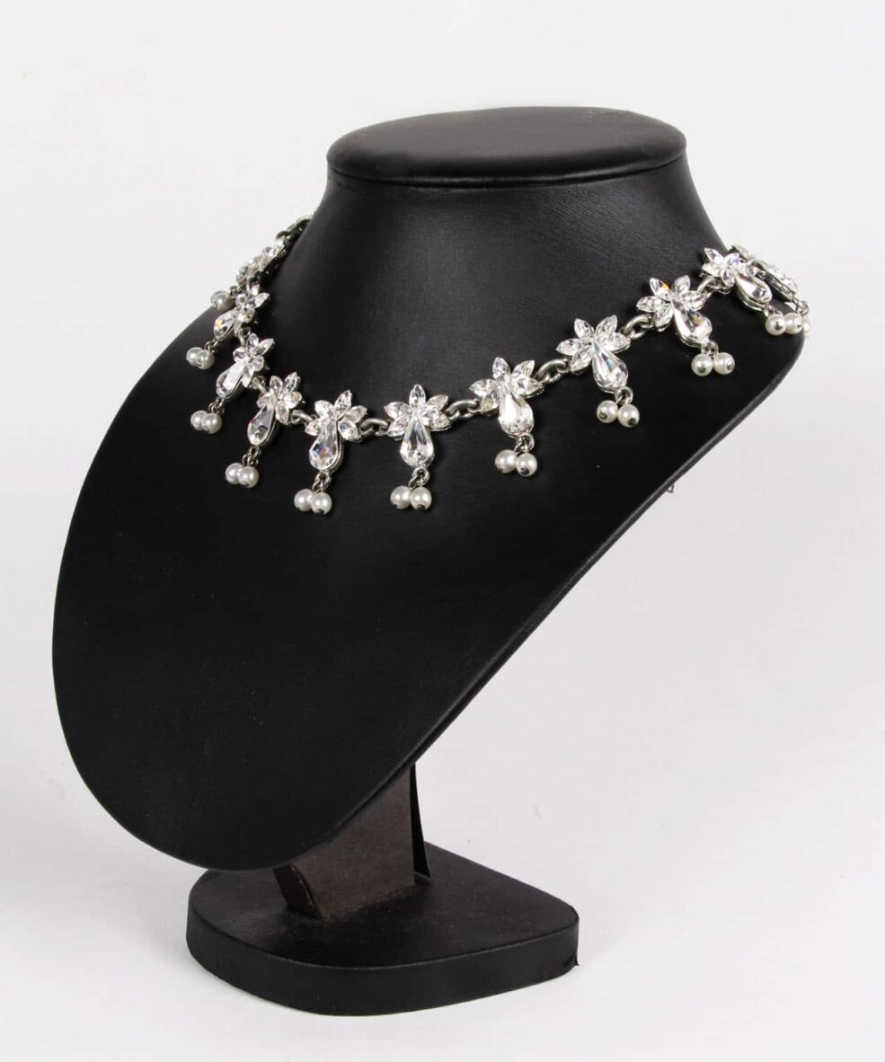 otazu crystal and pearl necklace