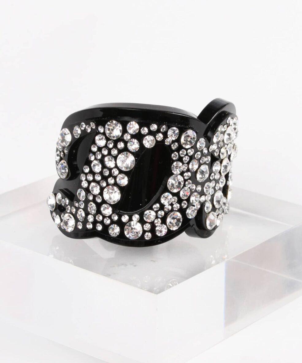 Funky Bling Diva Black Cuff