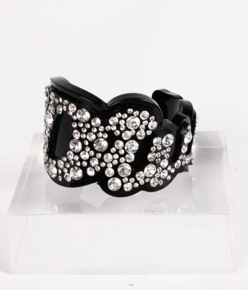 Funky Bling Diva Black Cuff