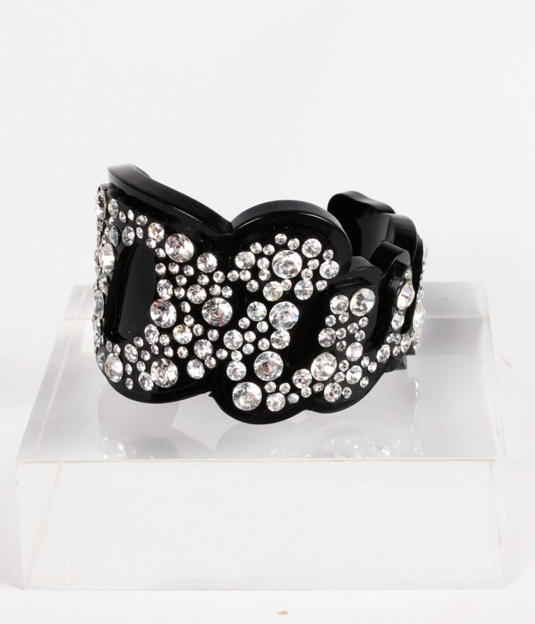 Funky Bling Diva Black Cuff
