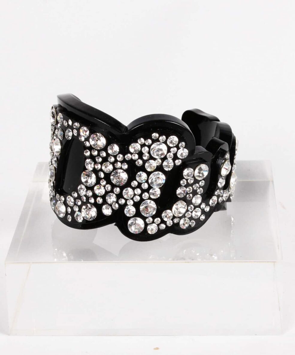 Funky Bling Diva Black Cuff