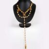 Alila Otazu Gold Skull Long Rosary Necklace