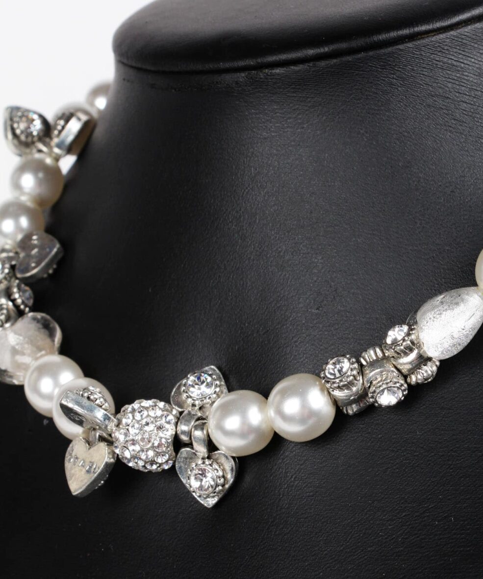 Alila Otazu Pearl & Hearts Necklace