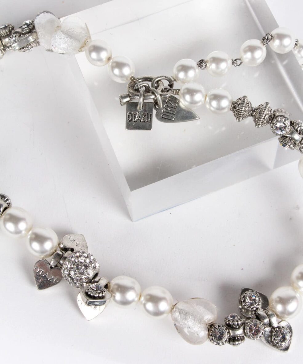 Alila Otazu Pearl & Hearts Necklace