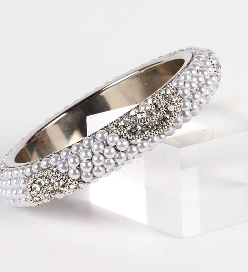 Genuine Swarovksi and Pearl Bangle