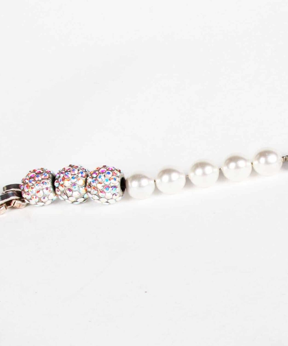 Otazu pearl and AB Swarovski long necklace