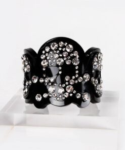 Funky Bling Swarovski Skull Cuff