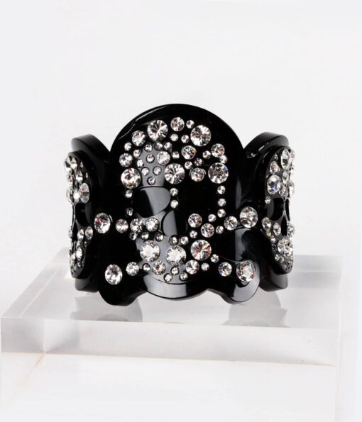 Funky Bling Swarovski Skull Cuff