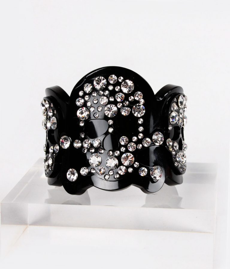 Funky Bling Swarovski Skull Cuff